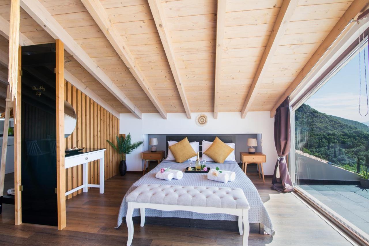 Blue Sky Loft By Corfuescapes Apartamento Spartylas Exterior foto