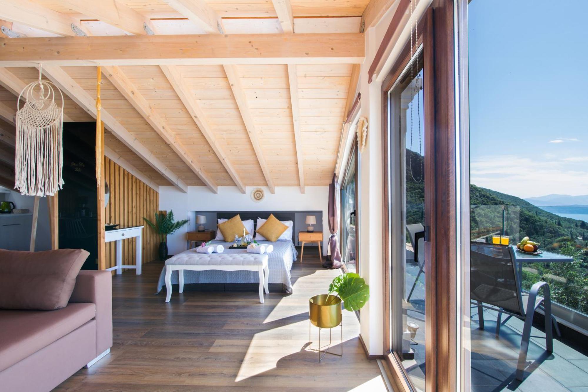 Blue Sky Loft By Corfuescapes Apartamento Spartylas Exterior foto